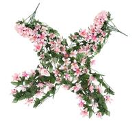 FONDOTIN 2piezas Adornos De Simulados Decoración De Jardín Flores Colgantes Para Pared De