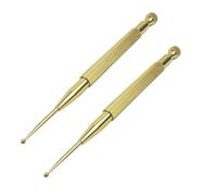FONDOTIN 2piezas Sonda de Punto Auricular de Latón para Masaje de Zona de Reflejo Auricular para Uso Hospitalario y Doméstico