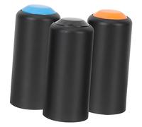 FONDOTIN 3 Piezas de Batería para Micrófono con Tornillo Accesorio Resistente de Plástico de Negro Naranja y Azul Compatible con Shure Fácil Instalación y Diferenciación por Color para y