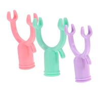 FONDOTIN 3 Piezas de Horquillas para Barra de Ropa Repuestos de Plástico Conectores Duraderos para Colgar Ropa Exteriores Accesorios de Secado