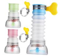 FONDOTIN 3 Piezas Filtro para Grifo de Cocina Giratorio con Purificador de Agua Activado Aireador Duradero para Fregadero Control Fácil y Limpieza sin Salpicaduras