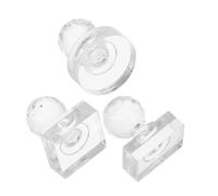 FONDOTIN 3 Piezas Sellos de Presión para Polvo Cosmético Herramientas de Molde para Sombras de Ojos Redondo Rectangular y Cuadrado para Reparación Precisa de Polvo Compacto y Blush