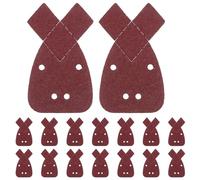 FONDOTIN 30 piezas Lija Forma de Conejo con Autoadhesivas para Lijadora de Palma Abrasivo de Fino para Pulido y Acabado Detallado Esquinas