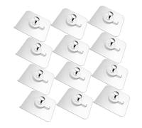 FONDOTIN 30 Piezas Pegatón En La Pared Montaje Colgar Cuadros Sin Clavos Ganchos Adhesivos Para Exteriores Decoration Pegajoso Muro Paredes Fuerte Acero Inoxidable Transparente