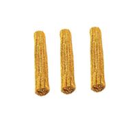 FONDOTIN 300 Varillas Retorcidas Doradas para Manualidades Navideñas, Palos Flexibles de Purpurina para Bricolaje Infantil, Kit de 3 Sets 100 Piezas Cada Uno, Adecuado para Decoración