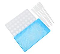 FONDOTIN 32piezas Incubación De Camarones De Sal con Tubos De Almacenamiento y Cajas De Recolección Incluye Cuentagotas Herramientas Prácticas para Cría De Camarones y Hibernación De