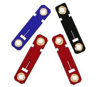 FONDOTIN 4 Juegos Anillos para Patas de Pájaros Colores Vivos Protección Segura sin Dañar Aves Diseño Abierto Fácil de Poner Bandas de Identificación Duraderas para y Periquitos