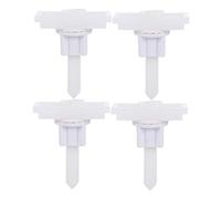 FONDOTIN 4 juegos Kit de Fijación para Asiento de Inodoro Tornillos y Bisagras Resistentes Repuesto Práctico para Tapadera Wc Montaje Fácil y Duradero