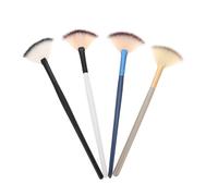 FONDOTIN 4piezas Pincel De Maquillaje Forma De Abanico Pinceles Aplicadores De Ácido Para Maquillaje Facial Brocha Para Mascarilla Para Dormir Aplicador De Mascarilla Aplicador De Herramien