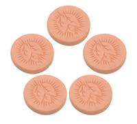 FONDOTIN 5 Piezas Discos de Arcilla Reutilizables para Control de Humedad Piedra Terracota Segura para Alimentos Doble Dirección para Preservar Azúcar y Especias Paquete