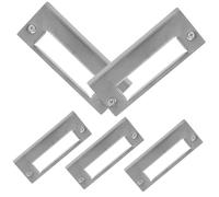 FONDOTIN 5 Piezas Placas de Acero Inoxidable para Puertas Unidades Cubre de Cerradura Refuerzo Frontal para Seguridad y Privacidad Puertas de Entrada