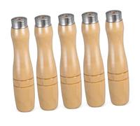 FONDOTIN 5 Piezas Unidades Mango Madera Ergonómico para Herramientas Corte con Agujero Interior Agarre Cómodo Resistente