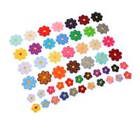FONDOTIN 50 Parches Bordados de Girasol Termoadhesivos para Planchar Flores Bordadas Tela Parches para Coser Ropa y Mochilas Apliques Decorativos DIY 28 Grandes y 22 Pequeños