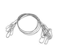 FONDOTIN 5piezas Cuerda Protectora Ligera y Cable De Seguridad De Acero Inoxidable Hebilla De Bucle Cerrado Para Luces De Escenario Resistente Fácil Instalación y Alta Capacidad De Carga