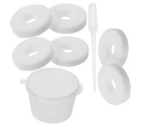 FONDOTIN 6 Almohadillas de Recambio para Aromaterapia de Coche Difusor de Aceites Esenciales sin Aroma Núcleo Duro PE Diámetro 20 MM Compatibles Clip de Ventilación Pack de 6 Unidades