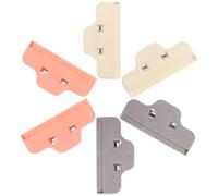 FONDOTIN 6 Clips Grandes para Dibujo de Gemas, Fijadores de Imágenes de Diamante de Resina, Clips Multifunción para Manualidades, Protección Anti Polvo, Colores Rosa, Gris y Beige, 6