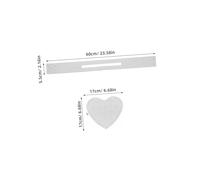 FONDOTIN 6 Juegos Plastic Mesh Canvas For Crochet Bags Heart-shaped Bag Bottom Base Lightweight Sturdy Support For Handmade Purse Weaving And DIY Crafting