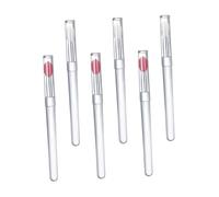 FONDOTIN 6 piezas Pinceles Labiales de Silicona con Tapa Protectora Aplicadores Portátiles para Labios y Sombras Cepillos Cosméticos para Maquillaje Diario y Profesional