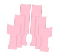 FONDOTIN 6 piezas Tablero para Mechas con Dientes Plástico Duradero para Tinte de Cabello Herramienta Versátil para Peinar y Colorear Salones y Hogar