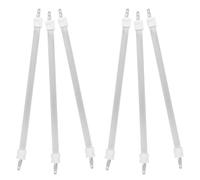 FONDOTIN 6 Piezas tubo de cuarzo infrarrojo lejano tubo calentador de cuarzo elemento calefactor de estufa eléctrica White