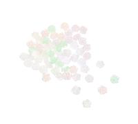 FONDOTIN 60 Piezas Flower Nail Charms Iridescent Resin Camellia Decorations For DIY Manicure Lightweight Floral Accessories For Nails Parties Weddings Festivals