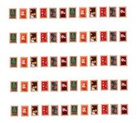 FONDOTIN 60 Piezas Mini Retro Resin Photo Frames For Christmas DIY Dollhouse Decorations Small Vintage Picture Frames For Festive Crafting and Home Display