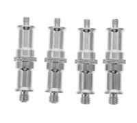 FONDOTIN Adaptador de Tornillo Roscado de 1/4 a 3/8 Pulgadas para Cámara y Flash, Acero Inoxidable, Ligero y Estándar, Paquete de 4 Unidades para Video E Entrevista