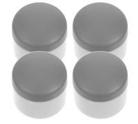 FONDOTIN Almohadillas Adhesivas Protectoras para Asiento de Inodoro 4 Piezas Gris, Cojín Amortiguador Antideslizante para Bidé, Parachoques de Reemplazo para Baño Doméstico