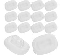 FONDOTIN Almohadillas Nasales de Silicona Suave para Gafas Infantiles, 10 Pares Antideslizantes, Color Mate, Repuesto Cómodo para Puente Nasal, Kit Reparación para Uso Diario