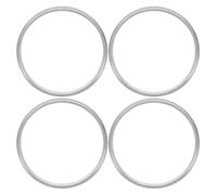 FONDOTIN Anillo Adaptador de Aluminio 95 Mm a 90 Mm para Máquina Selladora de Vasos, 4 Piezas, Borde Alto para Sellado Térmico de Tazas de Papel y Plástico, Accesorios para Máquinas