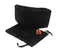 FONDOTIN Antifaz para Dormir Transpirable Negro con Diadema Ajustable Máscara de Ojos con Reducción de Ruido y Tapones Set con Bolsa de Almacenamiento para Viajes y Siestas