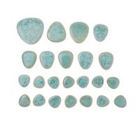 FONDOTIN Azulejos de Cerámica Irregulares para Manualidades 100 G Color Verde Fragmentos de Mosaico DIY para Arte y Decoración Creativa