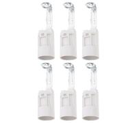 FONDOTIN Base de Lámpara E14 en Kit de 6 Piezas, Portalámparas Soporte para Casquillos Tipo Vela, Adecuado para Reparación de Lámparas de Techo