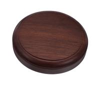 FONDOTIN Base Redonda de Madera Maciza para Plantas Interiores Soporte Oriental para Macetas Pedestal Robusto y Decorativo para Bonsáis Estatuas y Jarrones Acabado Pulido Marrón para Hogar
