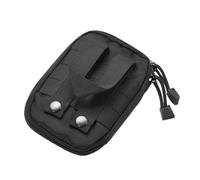 FONDOTIN Bolsa de Emergencia de Nylon Negra, Portátil Almacenamiento, Adecuado para Actividades al Aire Libre y Escalada, Botiquín de Primeros Auxilios Compacto