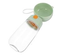 FONDOTIN Botella de Agua para Perros Portátil Ligera con Tazón Integrado Antidesbordamiento para Viaje y Paseo Mascotas Bebedero Compacto y Fácil de Usar
