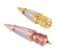 FONDOTIN Botellas Vacías Para Brillo Labial 2 Unidades Tamaño Pequeño Colores Dorado y Oro Rosa Para Maquillaje Líquido Portátiles y Resistentes Uso Cosmético Viajes