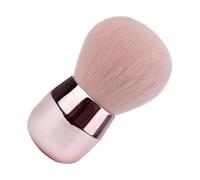 FONDOTIN Brocha de Maquillaje Forma Seta Rosa para Polvos Sueltos y Colorete Sintética Suave Mango Cómodo Ligera y Duradera para Uso Profesional y Diario