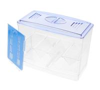 FONDOTIN Caja de Cría para Peces Guppy con Diseño Transparente Aislador de Pecera con Ventilación y Control de Temperatura para Alevines Incubadora para Acuarios de Agua Tropical
