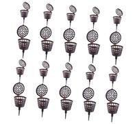 FONDOTIN Caja de Fertilización para Bonsái de Plástico Tapa 20 Unidades 10 Tamaños Pequeños y 10 Grandes Contenedor Resistente para Plantas de Interior y Exterior Cesta de Abono