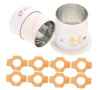 FONDOTIN Caja de Moxibustión Metálica Portátil Pequeña con Adhesivos para Uso Doméstico y Exterior Accesorio de Masaje para Alivio de Frío y Terapia de Calor para Hombres y Mujeres