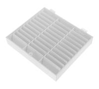 FONDOTIN Caja para Puntas de Uñas Acrílicas de 33 Compartimentos Estuche de Acrílico Blanco Antidespolvoreo Soporte Compacto y Portátil para Uñas Postizas y Accesorios de Manicura