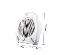 FONDOTIN Calefactor Eléctrico Portátil Mini para Hogar y Oficina Ventilador Silencioso con de Temperatura Material Ignífugo Seguro y Fácil de Transportar para Invierno