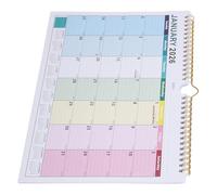 FONDOTIN Calendario de Pared Colgante de 18 Meses 2026-2027 Festivos Internacionales Papel Grande A4 Planificador Mensual para Oficina y Hogar Organizador Anual Académico y Profesional