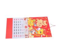 FONDOTIN Calendario Lunar Chino con Calendario Mensual Desprendible Año del Caballo con Festivos Multinacionales para Oficina y Comerciales