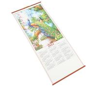 FONDOTIN Calendario Tradicional Chino 2024 para Colgar en Pared, Papel Engrosado, Diseño Año del Dragón, Calendario Lunar Festividades Chinas, Decoración para Hogar y Oficina