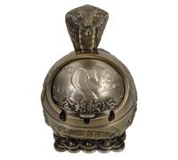 FONDOTIN Cenicero de Exterior con Tapa a Prueba de Viento, Metal Resistente al Intemperie, Diseño Serpiente Vintage, Adecuado para Patio y Uso Doméstico, 1 Unidad