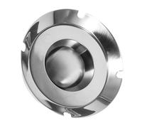 FONDOTIN Cenicero Grande de Acero Inoxidable 304 Estilo Nórdico Cenicero Creativo para Escritorio y Exteriores Resistente Fácil de Limpiar Adecuado para Oficina Hogar Patio y