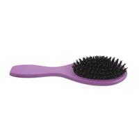 FONDOTIN Cepillo de Cerdas Naturales para Hombre Cojín de Aire Flexible Cepillo de Madera Violeta para Cabello Grueso y Fino Antiestático Adecuado para Peinado Diario y Viaje