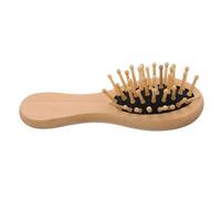 FONDOTIN Cepillo de Madera Mini Antiestático con Masajeador para Cuero Cabelludo Cepillo para Cabello Seco y Húmedo para Mujeres Hombres y Madera